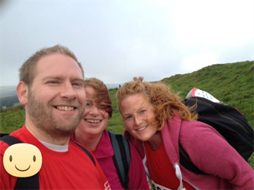 1st year 2012 haidrian wall hike in memory of you Mark.